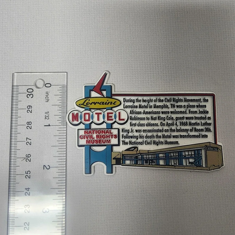 Lorraine Motel Keychain National Civil Rights Museum VTG 3.5